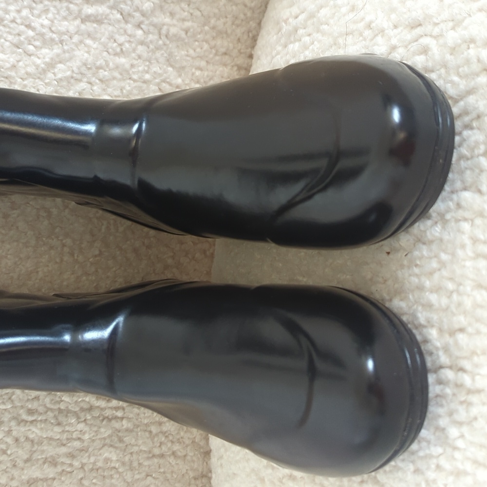 Hunter Black Women's Sandhurst Savoy Riding Rain Boot Quilted Black - Picture 3 of 9